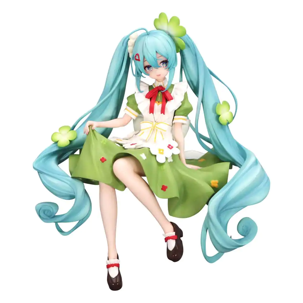 Hatsune Miku držalo za testenine PVC figura Flower Fairy Clover 15 cm fotografija izdelka