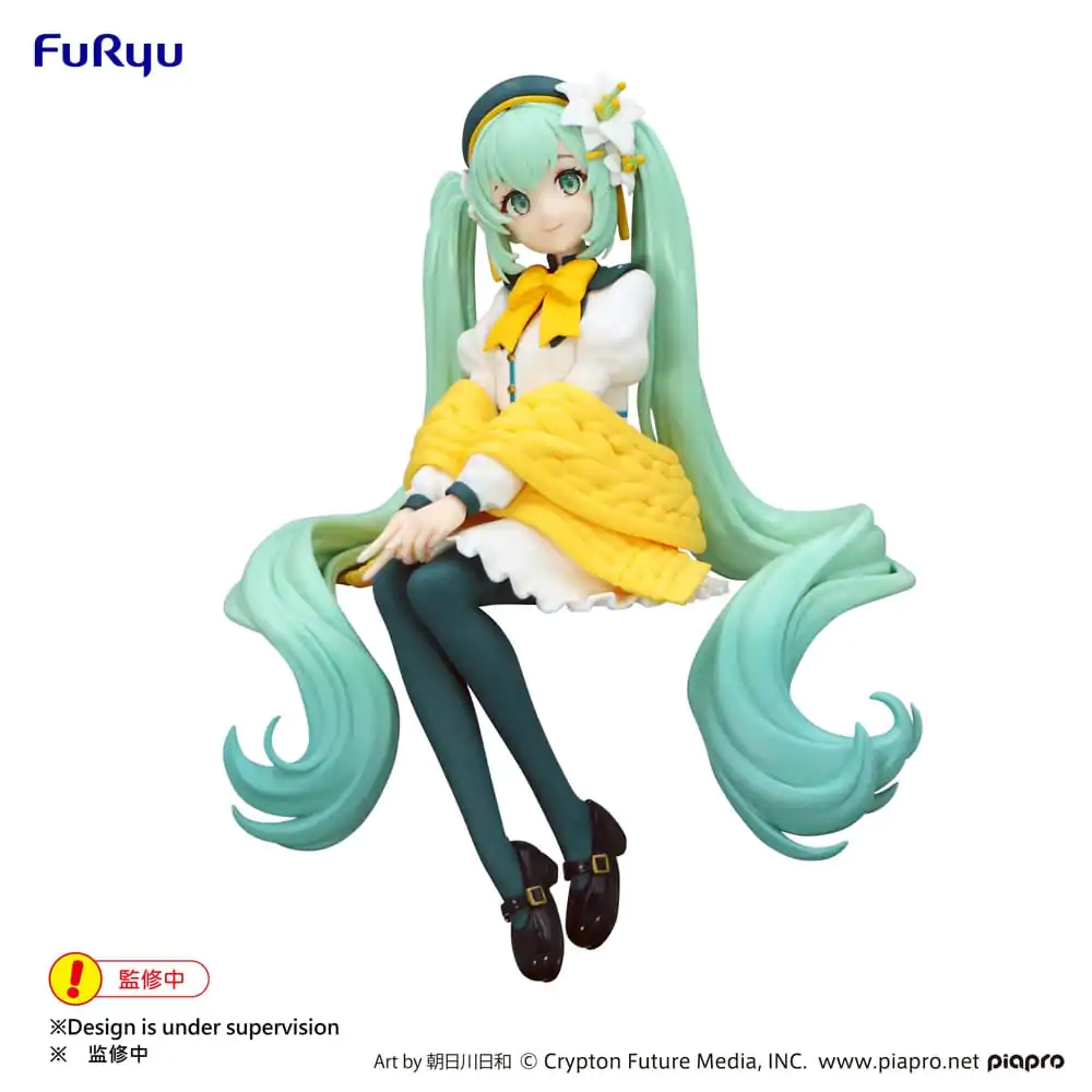 Hatsune Miku Noodle Stopper PVC Kip Cvetlična Vila Lily White Ver. 14 cm fotografija izdelka