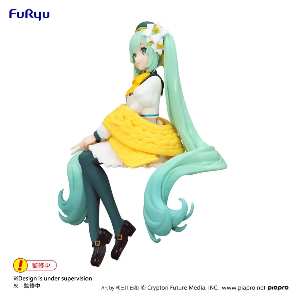 Hatsune Miku Noodle Stopper PVC Kip Cvetlična Vila Lily White Ver. 14 cm fotografija izdelka