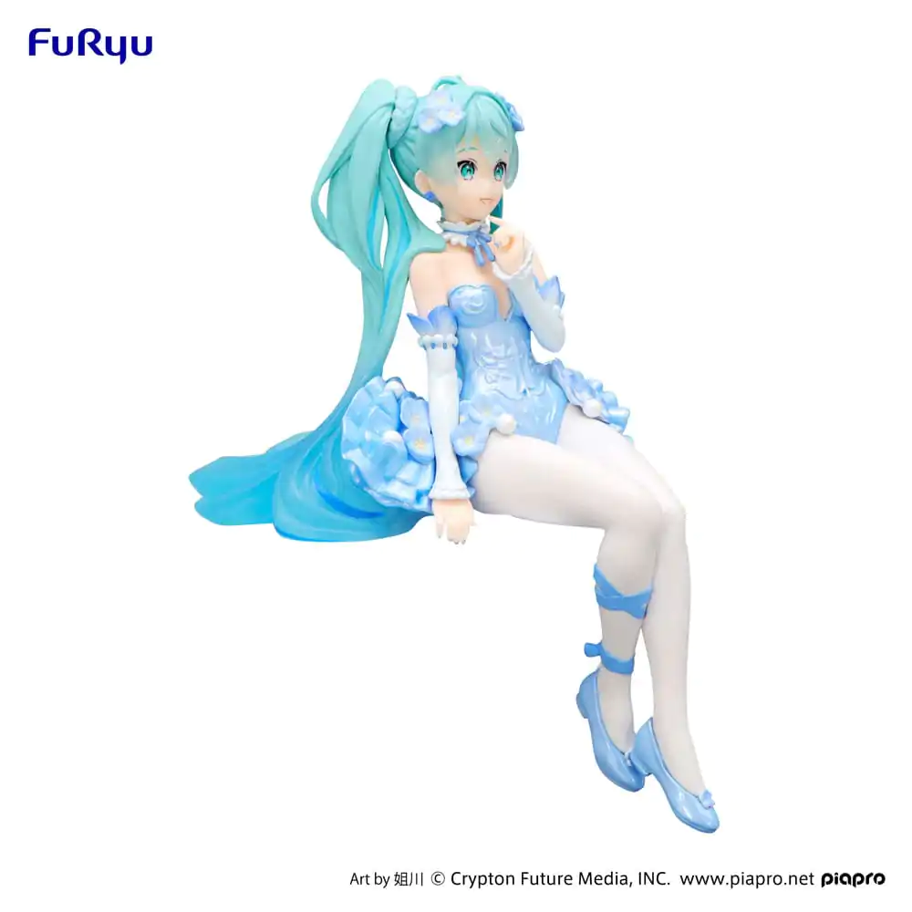 Hatsune Miku držalo za rezance PVC figura Flower Fairy Nemophila Pail Blue Color Ver. 15 cm fotografija izdelka