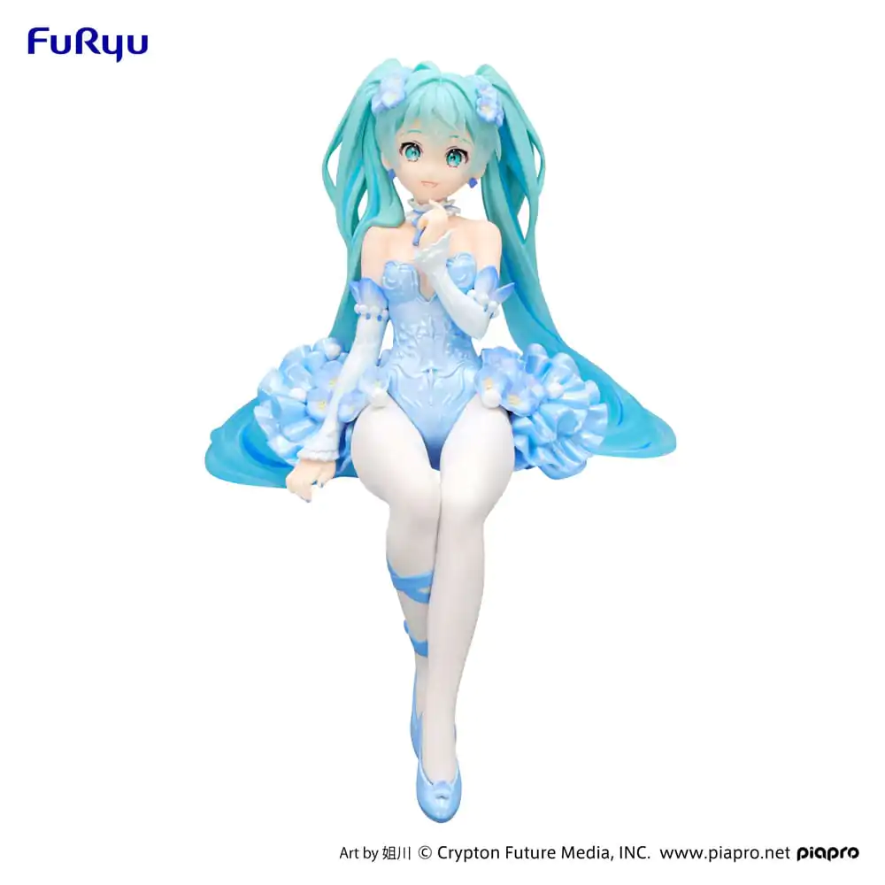 Hatsune Miku držalo za rezance PVC figura Flower Fairy Nemophila Pail Blue Color Ver. 15 cm fotografija izdelka