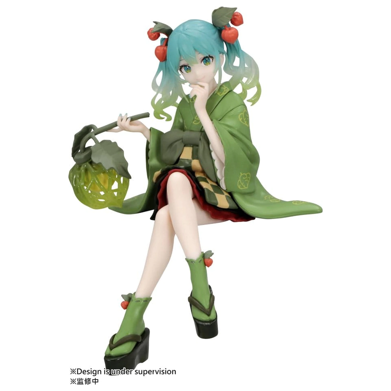 Hatsune Miku Noodle Stopper PVC Figura Cvetna Vila Zimska Češnja Zelena Barva Ver. 15 cm fotografija izdelka