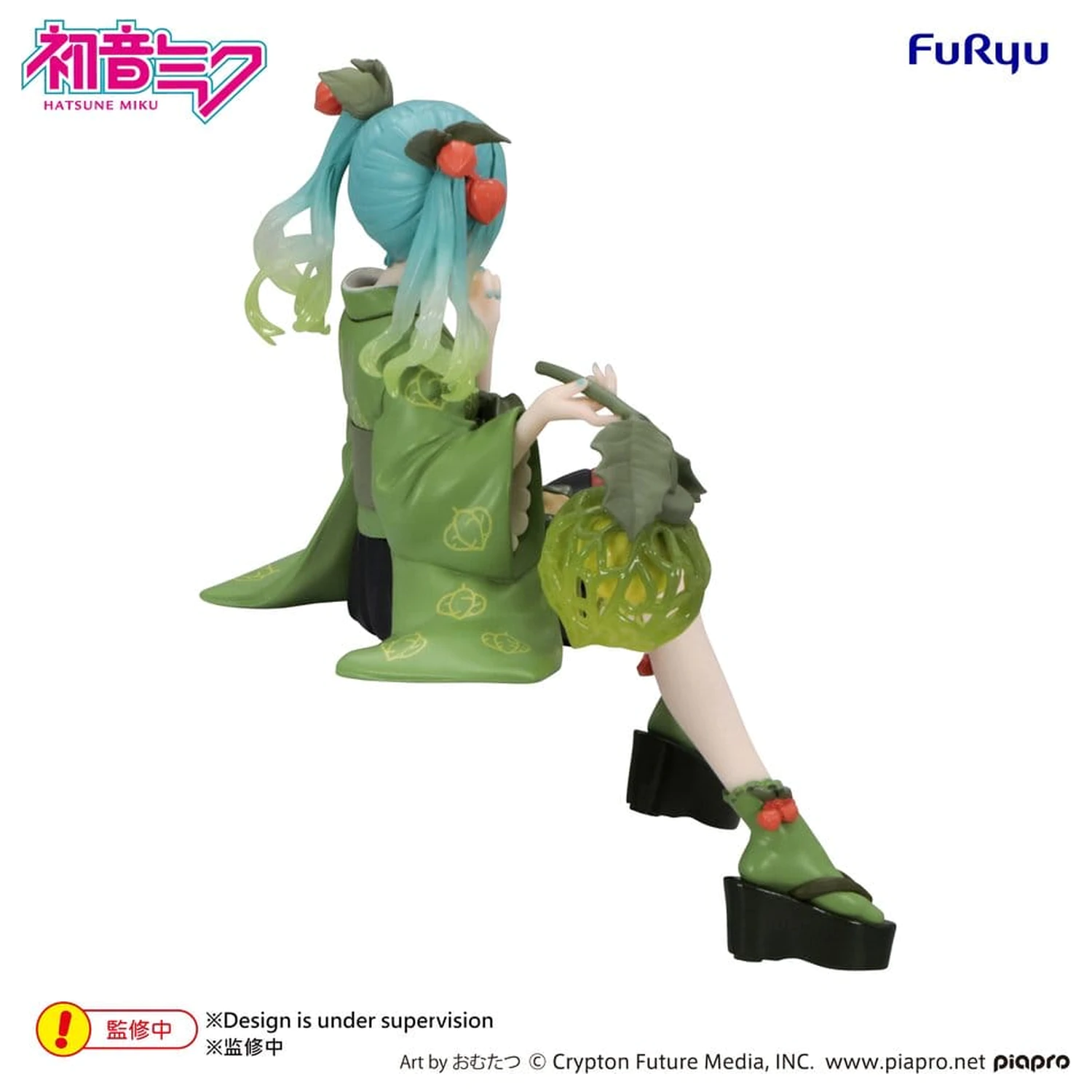 Hatsune Miku Noodle Stopper PVC Figura Cvetna Vila Zimska Češnja Zelena Barva Ver. 15 cm fotografija izdelka