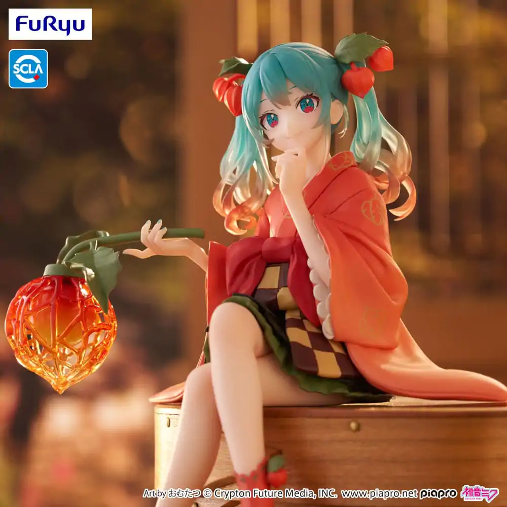 Hatsune Miku držalo za rezance PVC Kip Vila Cvetlična Zimsko Češnja 15 cm fotografija izdelka