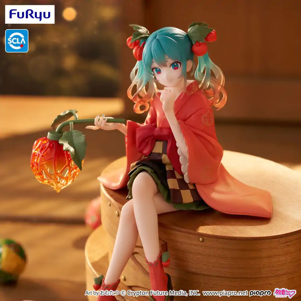 Hatsune Miku držalo za rezance PVC Kip Vila Cvetlična Zimsko Češnja 15 cm fotografija izdelka