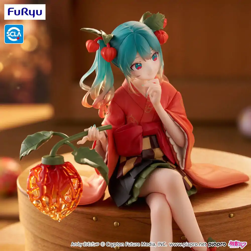 Hatsune Miku držalo za rezance PVC Kip Vila Cvetlična Zimsko Češnja 15 cm fotografija izdelka