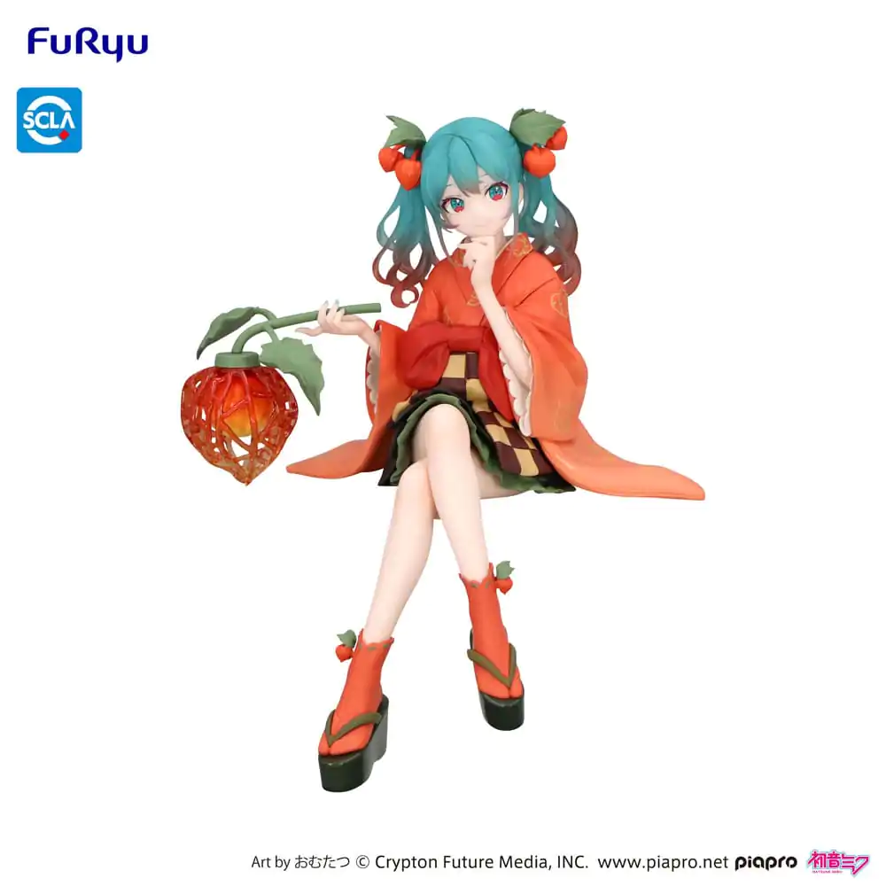 Hatsune Miku držalo za rezance PVC Kip Vila Cvetlična Zimsko Češnja 15 cm fotografija izdelka