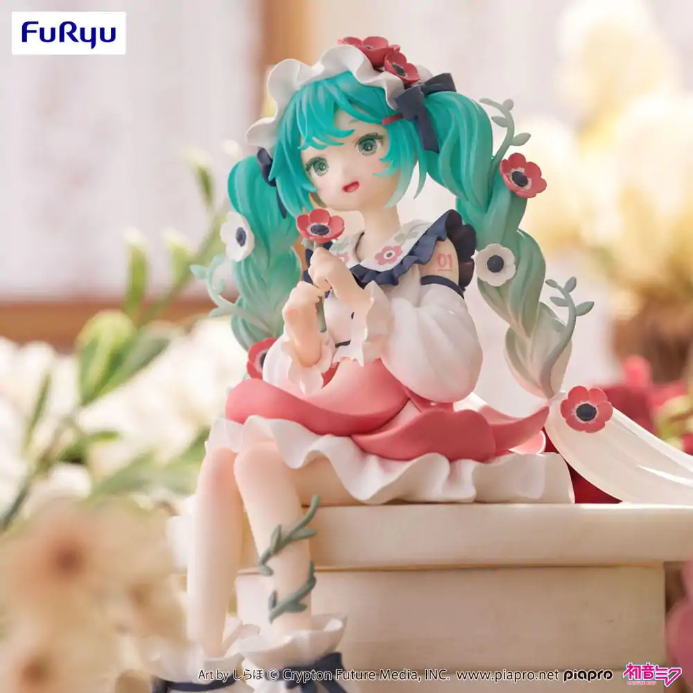 Hatsune Miku držalo za testenine PVC figura Hatsune Miku Flower Fairy Anemone 14 cm fotografija izdelka