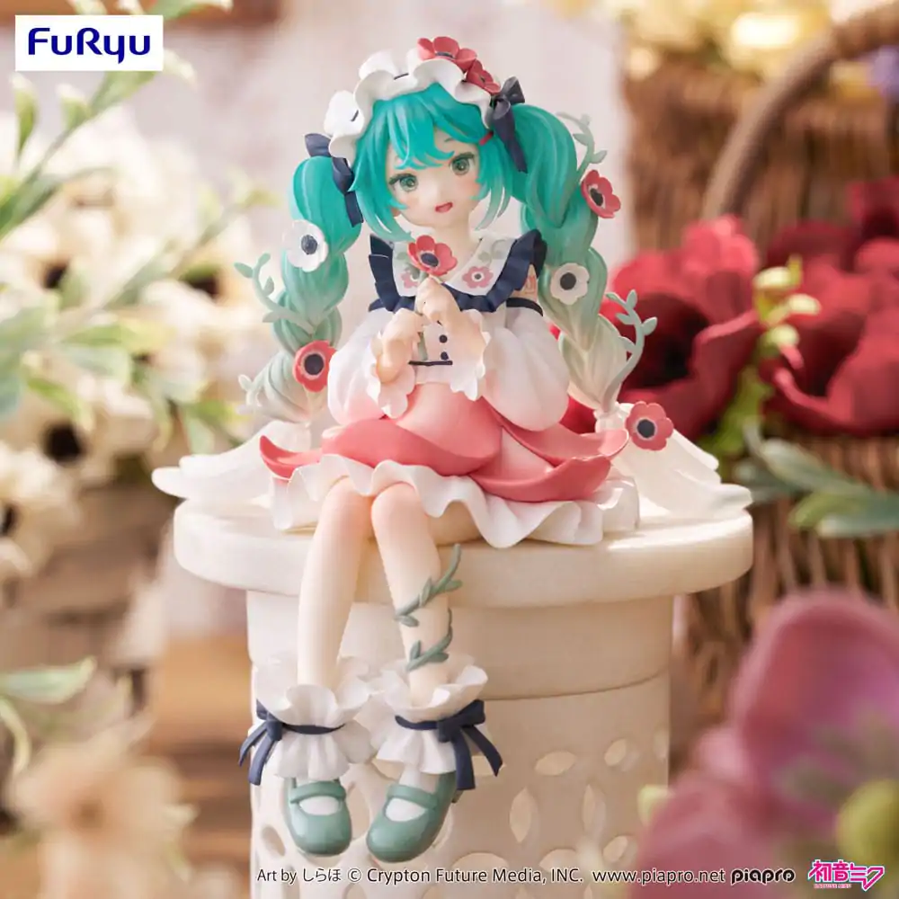 Hatsune Miku držalo za testenine PVC figura Hatsune Miku Flower Fairy Anemone 14 cm fotografija izdelka