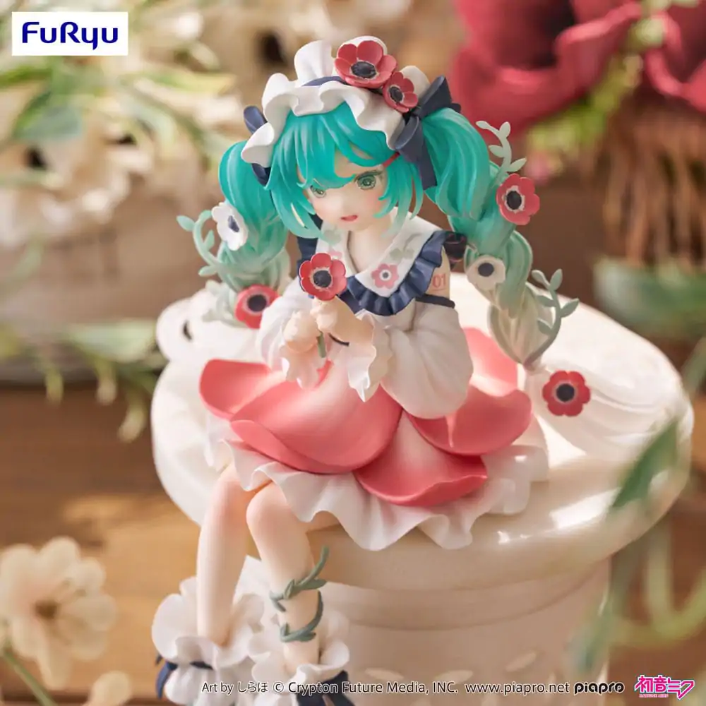 Hatsune Miku držalo za testenine PVC figura Hatsune Miku Flower Fairy Anemone 14 cm fotografija izdelka