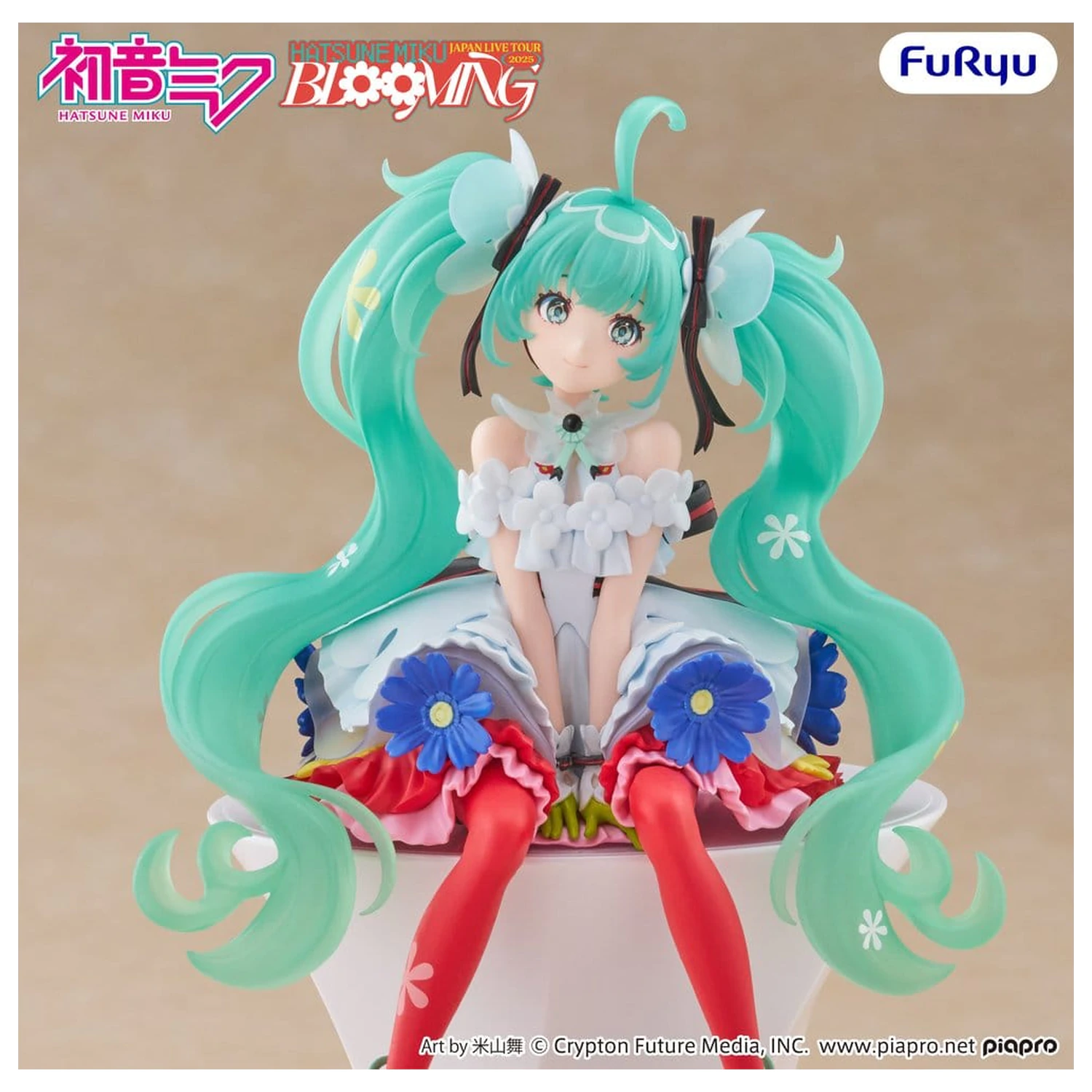 Hatsune Miku Noodle Stopper PVC kip Hatsune Miku Japan Live Tour 2025 Blooming 14 cm fotografija izdelka