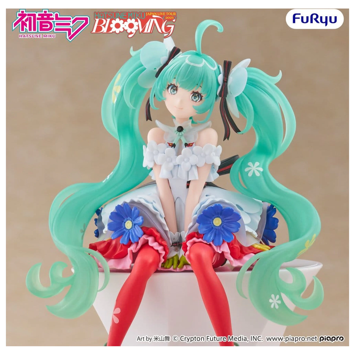 Hatsune Miku Noodle Stopper PVC kip Hatsune Miku Japan Live Tour 2025 Blooming 14 cm fotografija izdelka