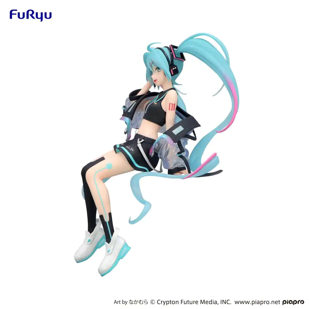 Hatsune Miku držalo za rezance PVC Kip Neon Cyber 16 cm fotografija izdelka