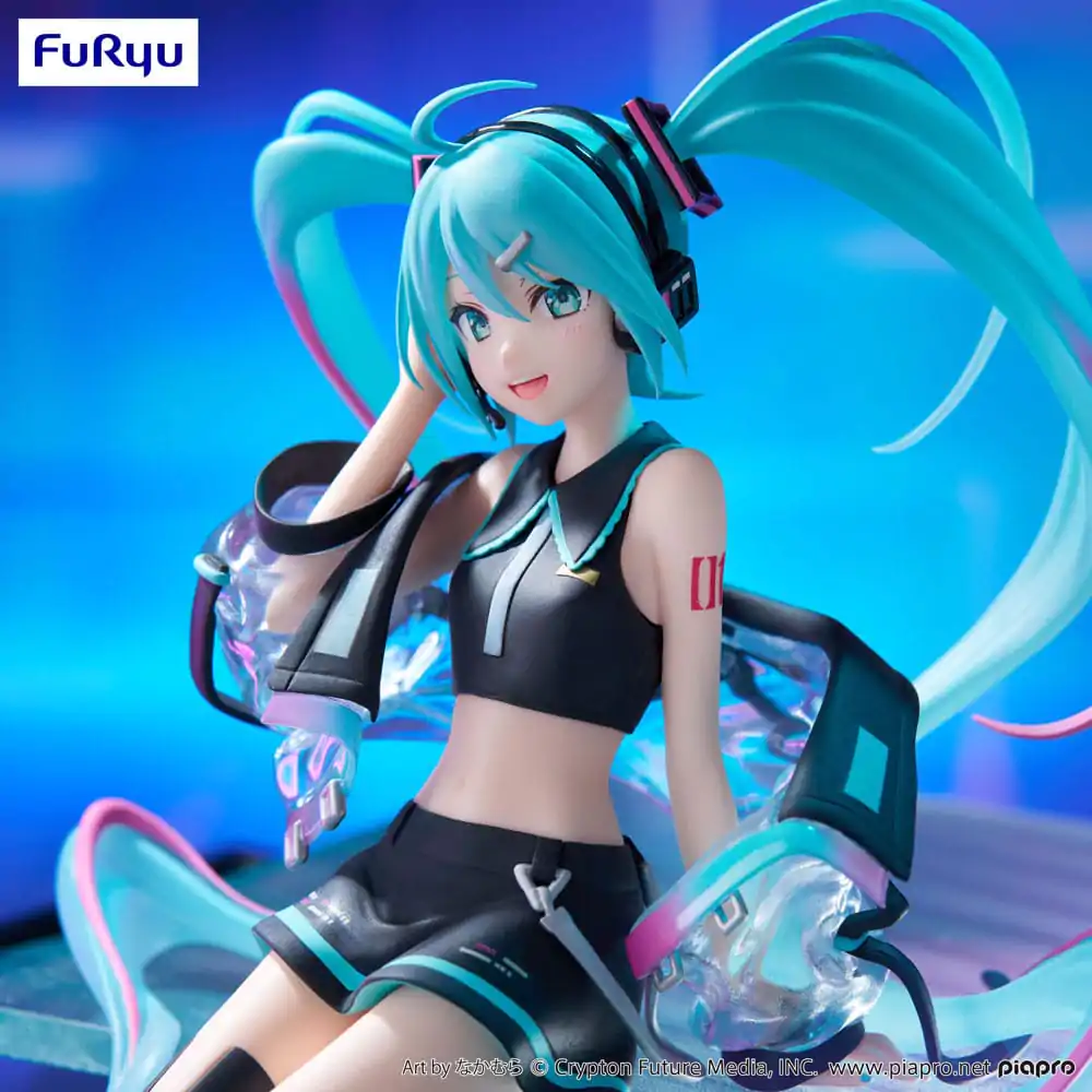 Hatsune Miku držalo za rezance PVC Kip Neon Cyber 16 cm fotografija izdelka