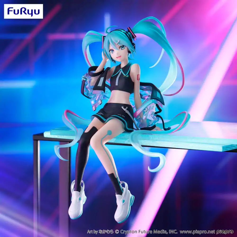 Hatsune Miku držalo za rezance PVC Kip Neon Cyber 16 cm fotografija izdelka