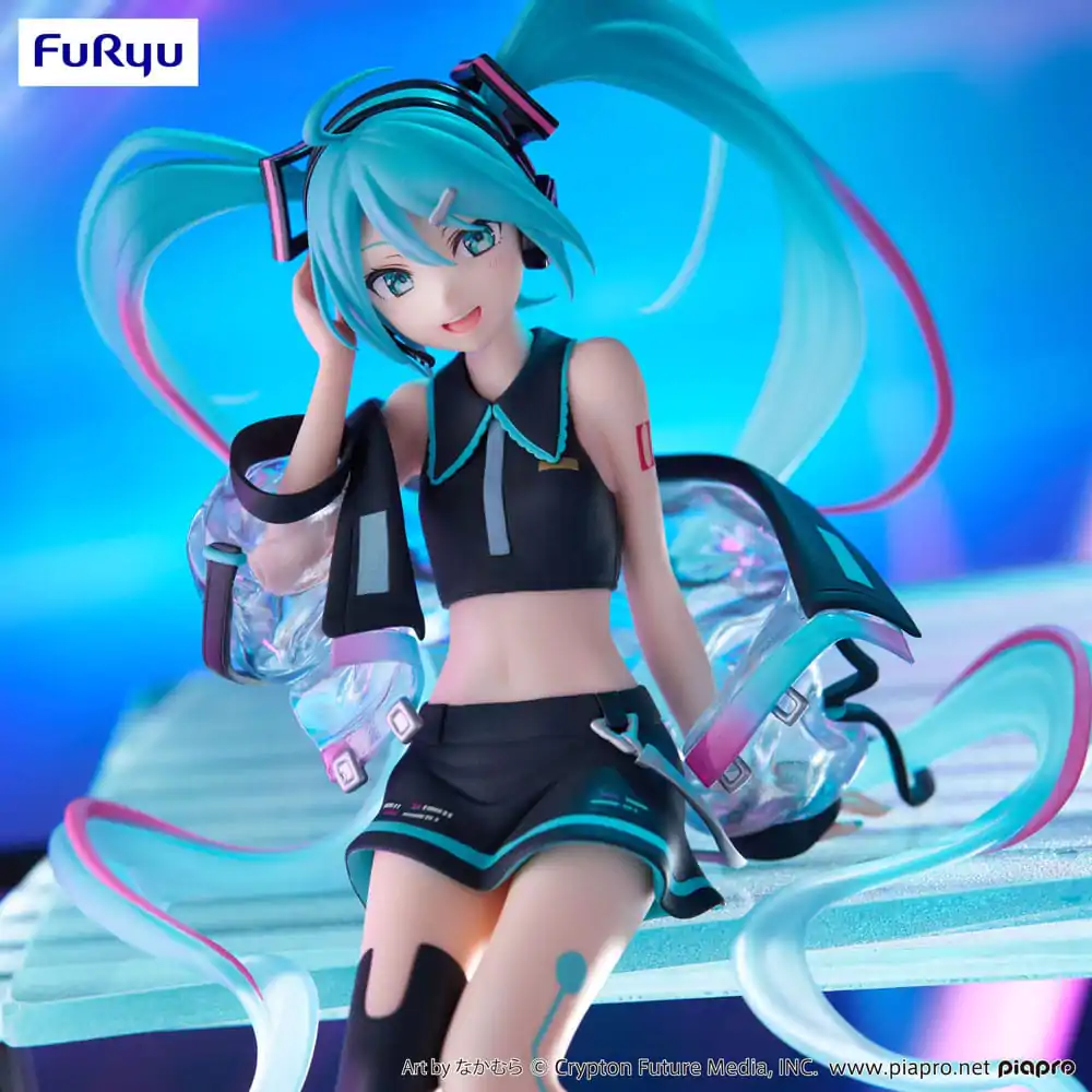 Hatsune Miku držalo za rezance PVC Kip Neon Cyber 16 cm fotografija izdelka