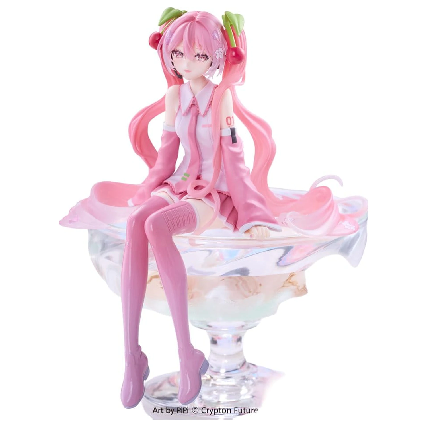 Hatsune Miku Noodle Stopper PVC figura Sakura Miku 2026 Smile Ver. 14 cm fotografija izdelka