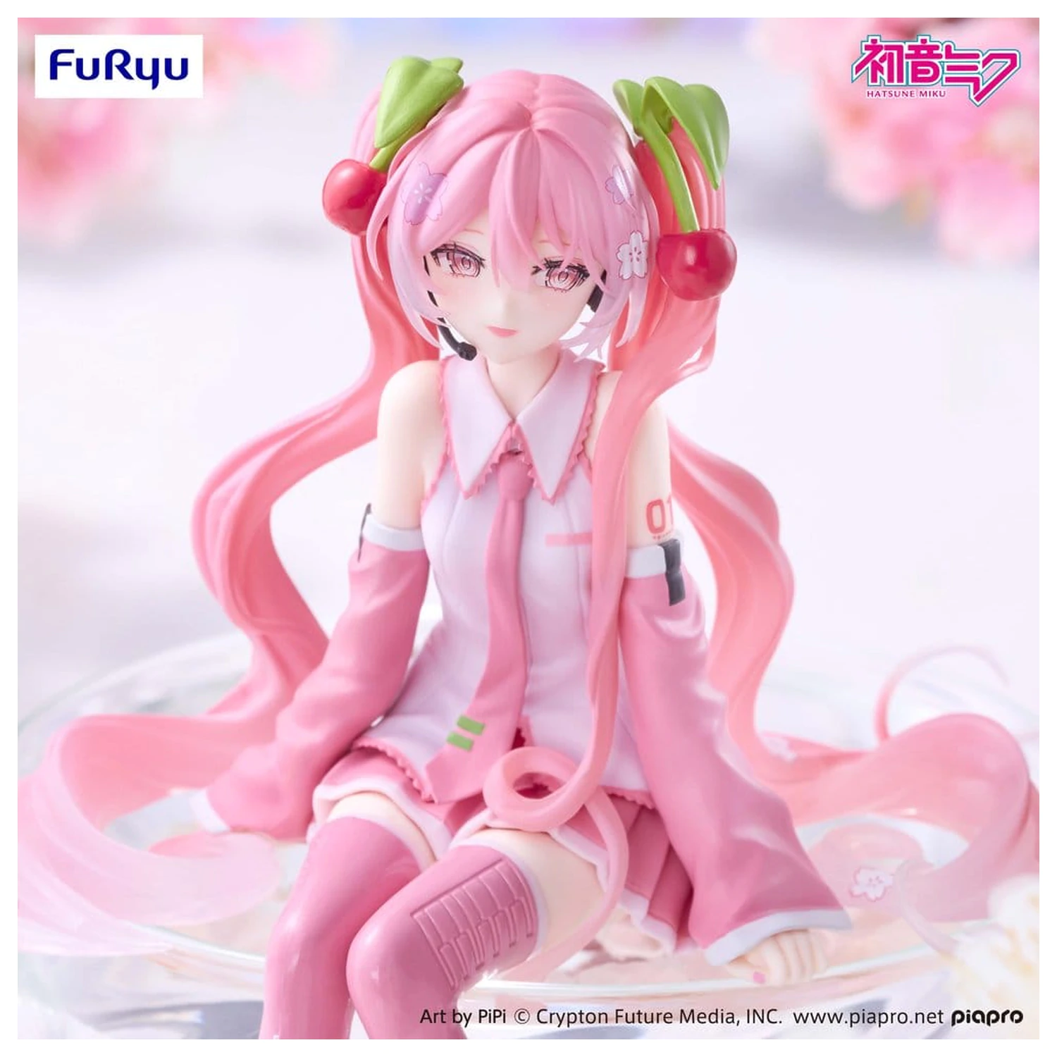 Hatsune Miku Noodle Stopper PVC figura Sakura Miku 2026 Smile Ver. 14 cm fotografija izdelka