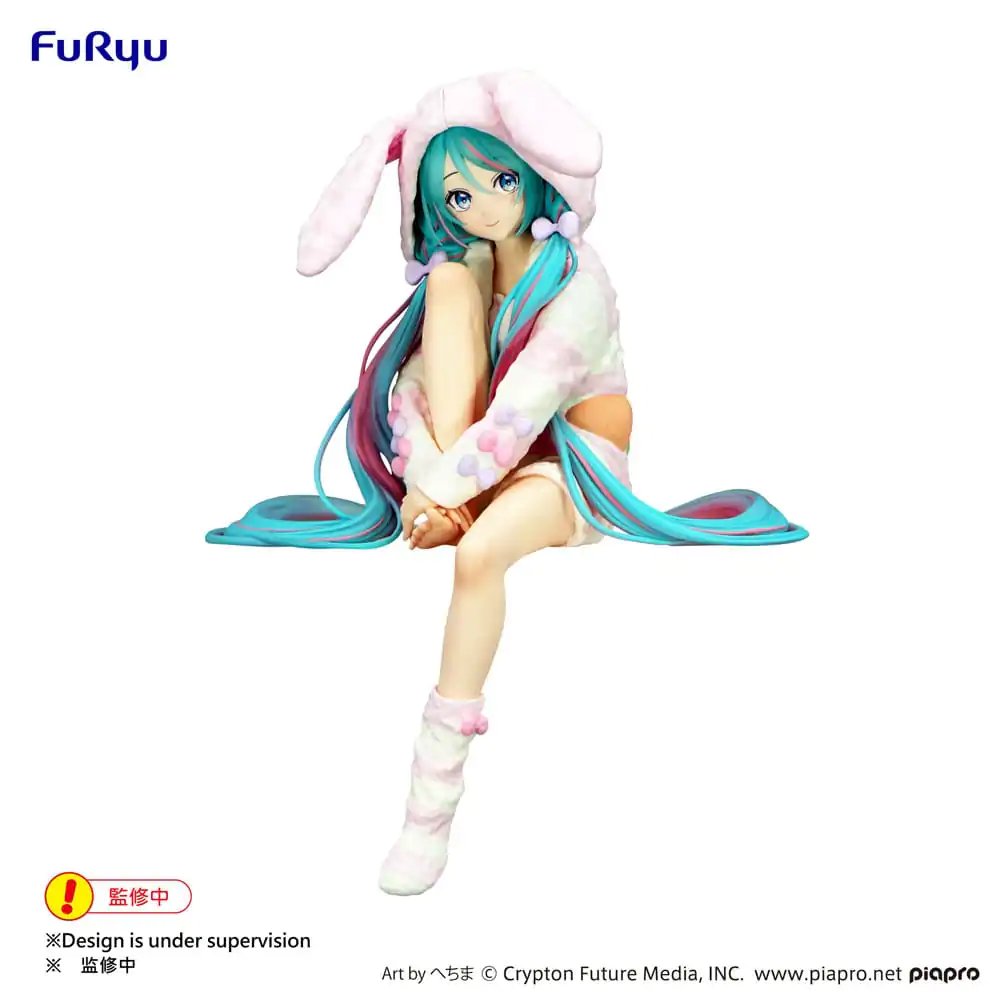 Hatsune Miku držalo za testenine PVC kip Zajčja ušesa Kapuca Pajama 14 cm fotografija izdelka