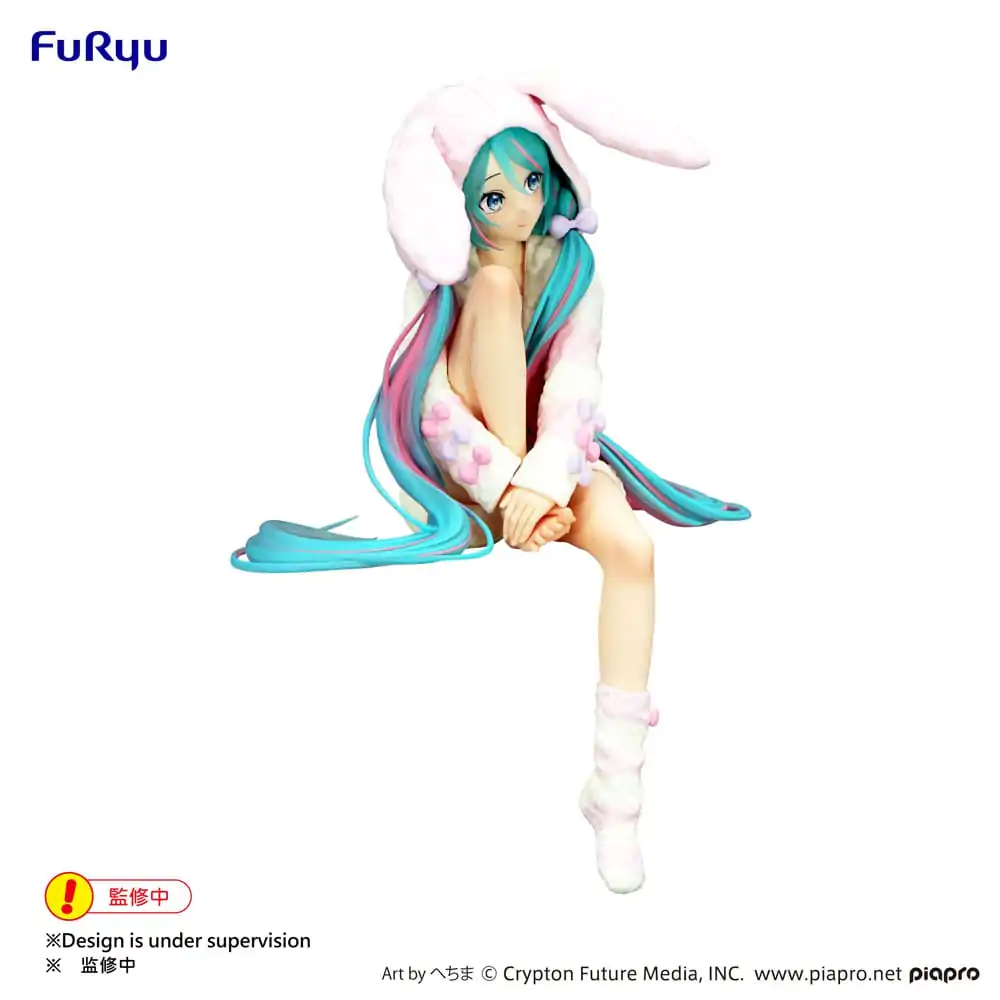 Hatsune Miku držalo za testenine PVC kip Zajčja ušesa Kapuca Pajama 14 cm fotografija izdelka