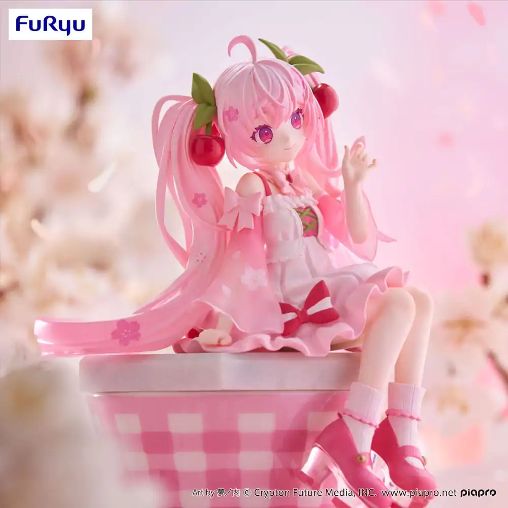 Hatsune Miku Držalo za testenine PVC Figura Sakura Miku 2025 14 cm fotografija izdelka