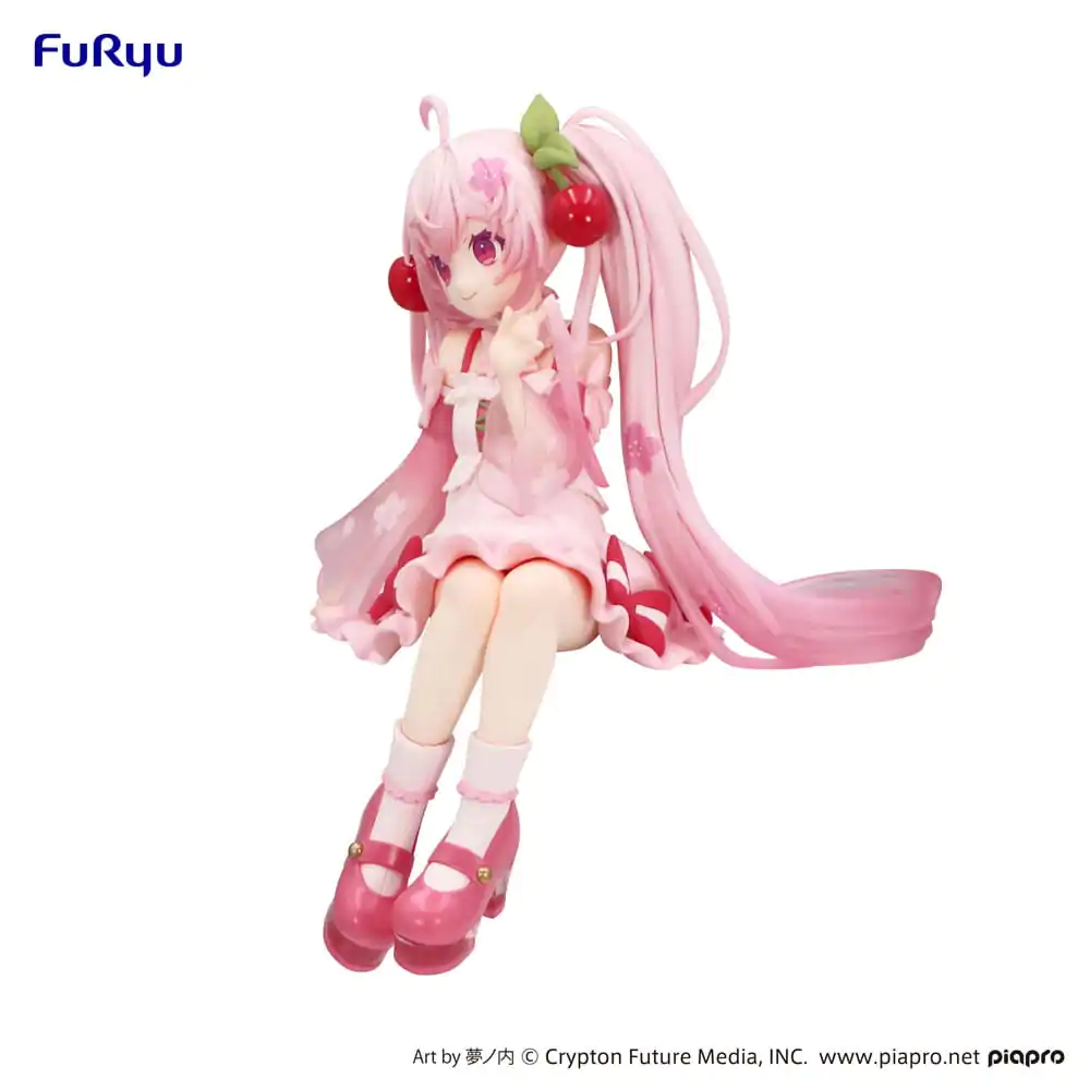 Hatsune Miku Držalo za testenine PVC Figura Sakura Miku 2025 14 cm fotografija izdelka