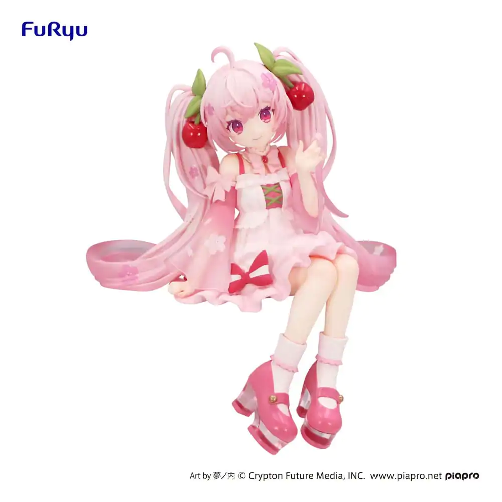 Hatsune Miku Držalo za testenine PVC Figura Sakura Miku 2025 14 cm fotografija izdelka