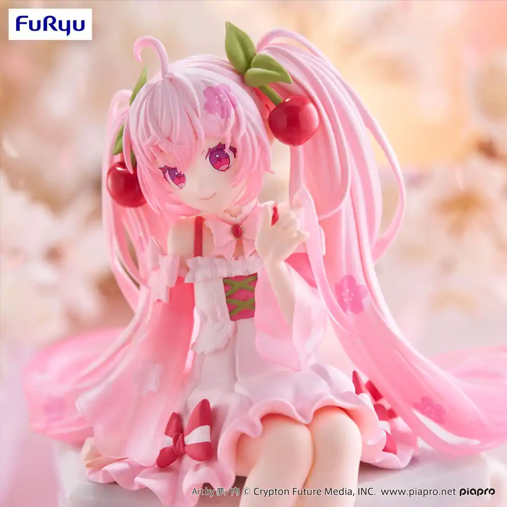 Hatsune Miku Držalo za testenine PVC Figura Sakura Miku 2025 14 cm fotografija izdelka