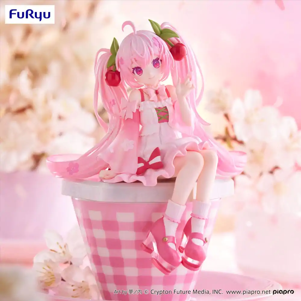 Hatsune Miku Držalo za testenine PVC Figura Sakura Miku 2025 14 cm fotografija izdelka