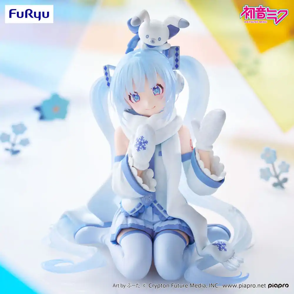 Hatsune Miku Zamašek za rezance PVC figurica Snow Miku Sky Town 10th Ver. 10 cm fotografija izdelka