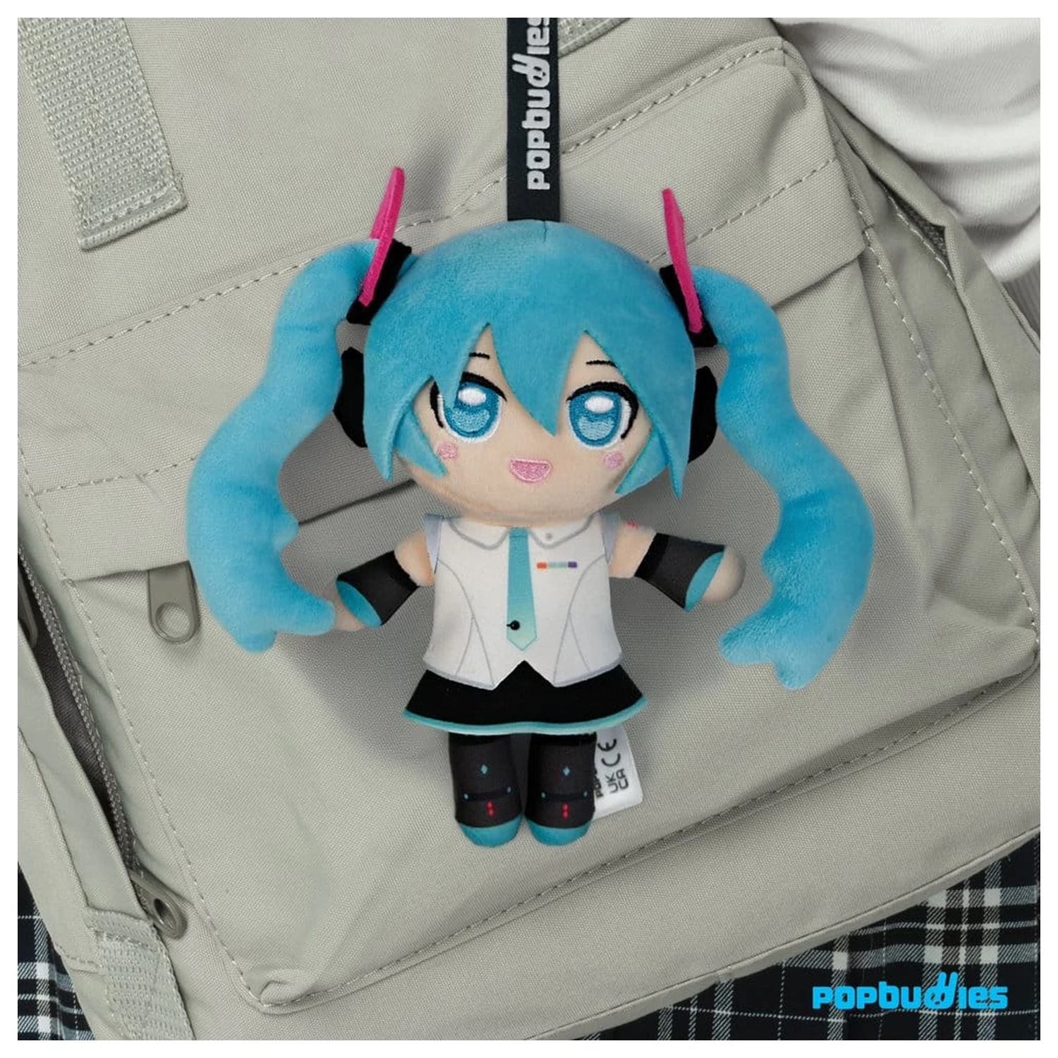 Hatsune Miku plišast obesek za ključe V4X 15 cm fotografija izdelka