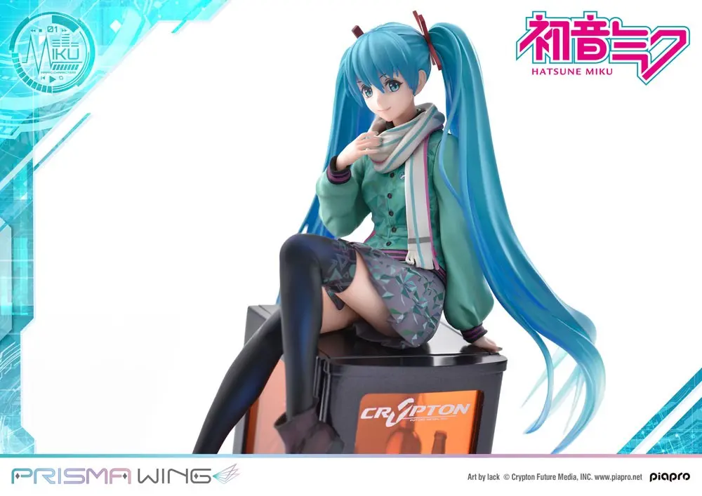 Hatsune Miku Prisma Wing PVC kip 1/7 Hatsune Miku (risba: lack) 19 cm fotografija izdelka