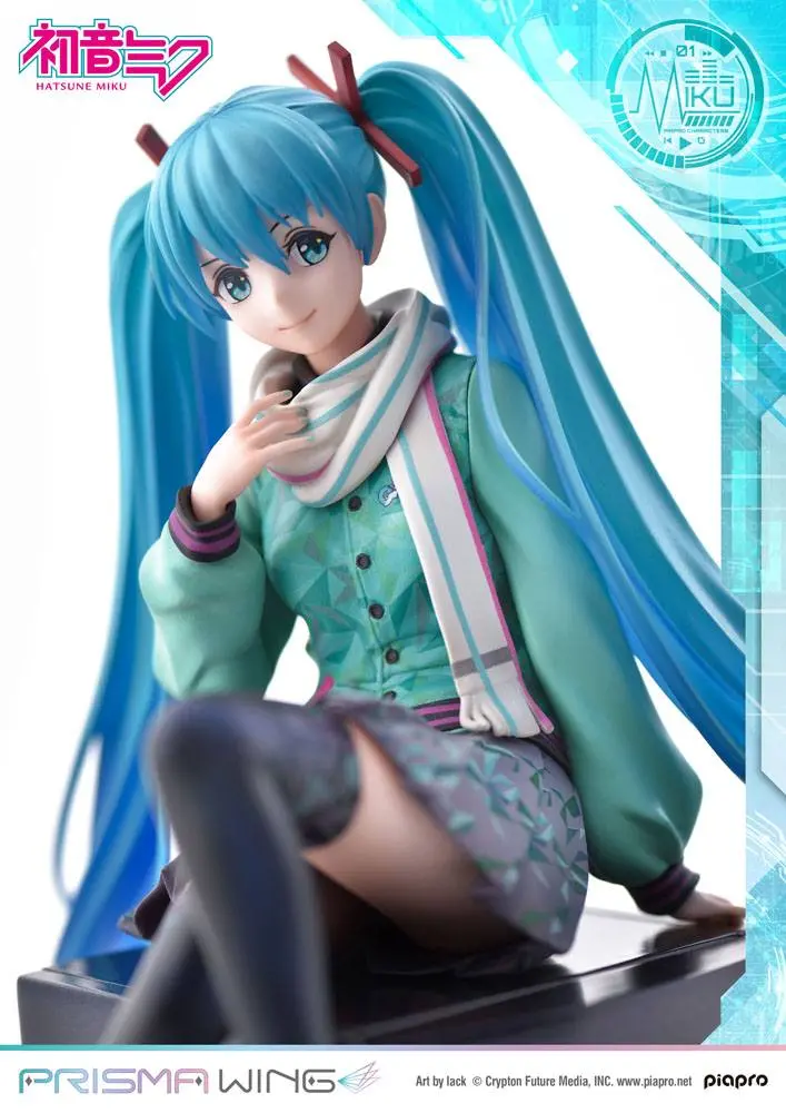 Hatsune Miku Prisma Wing PVC kip 1/7 Hatsune Miku (risba: lack) 19 cm fotografija izdelka