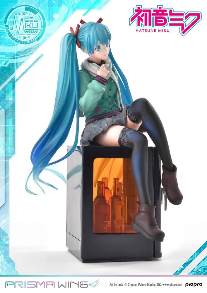 Hatsune Miku Prisma Wing PVC kip 1/7 Hatsune Miku (risba: lack) 19 cm fotografija izdelka