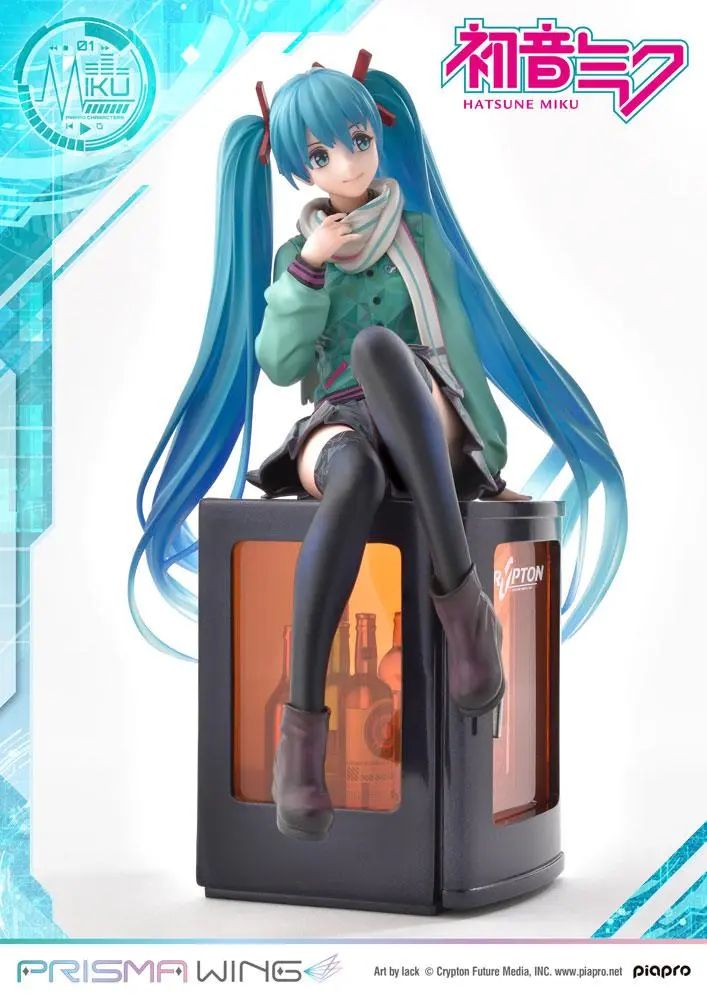 Hatsune Miku Prisma Wing PVC kip 1/7 Hatsune Miku (risba: lack) 19 cm fotografija izdelka