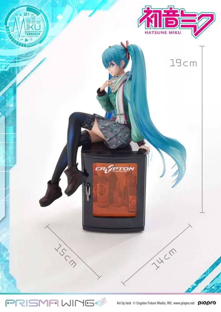 Hatsune Miku Prisma Wing PVC kip 1/7 Hatsune Miku (risba: lack) 19 cm fotografija izdelka