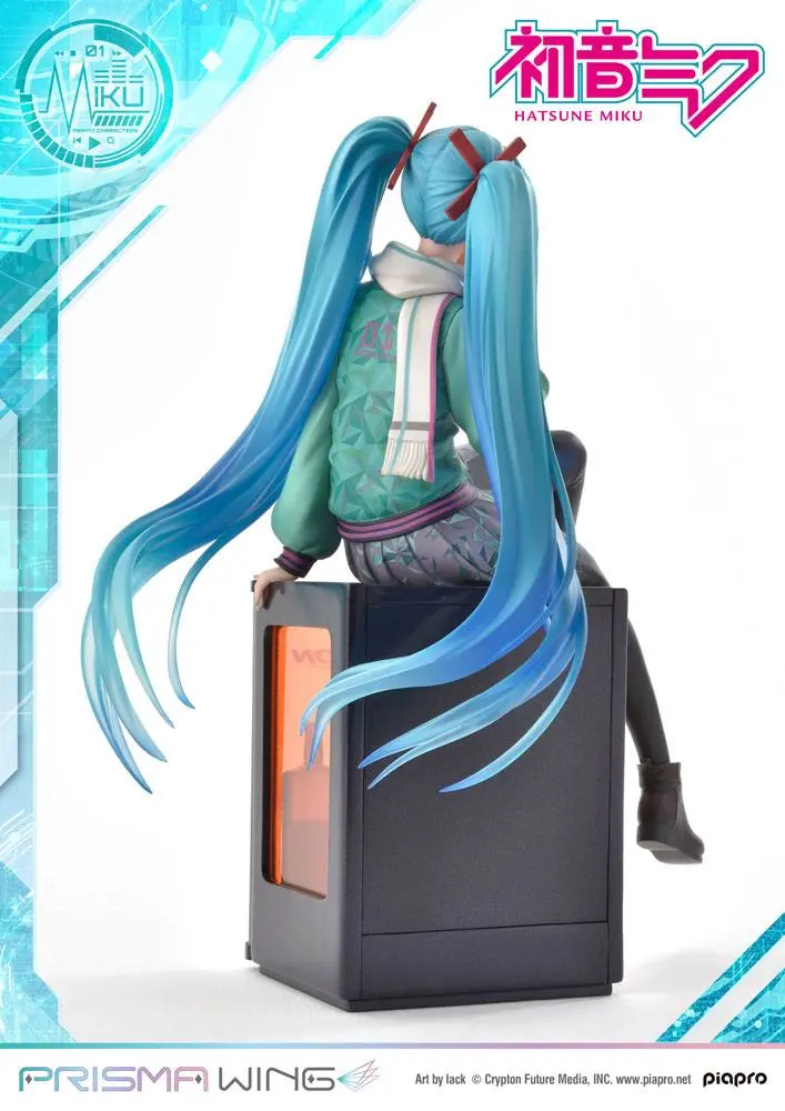 Hatsune Miku Prisma Wing PVC kip 1/7 Hatsune Miku (risba: lack) 19 cm fotografija izdelka