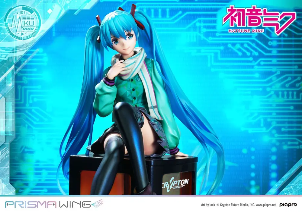 Hatsune Miku Prisma Wing PVC kip 1/7 Hatsune Miku (risba: lack) 19 cm fotografija izdelka