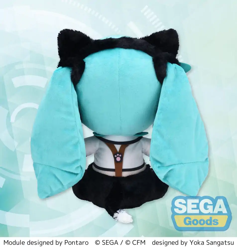 Hatsune Miku Project Diva Arcade Future Tone Fuwa Petit Plišasta Figurica Hatsune Miku Kitty Cat LL 30 cm fotografija izdelka