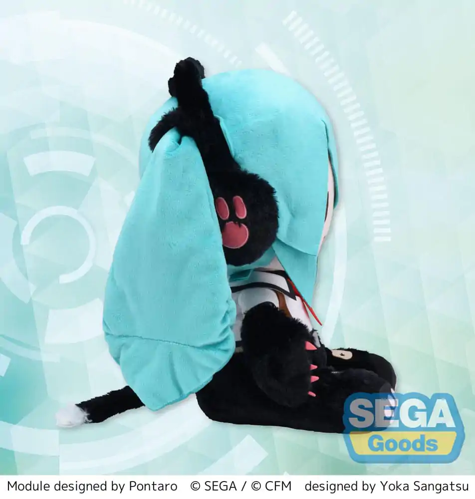 Hatsune Miku Project Diva Arcade Future Tone Fuwa Petit Plišasta Figurica Hatsune Miku Kitty Cat LL 30 cm fotografija izdelka