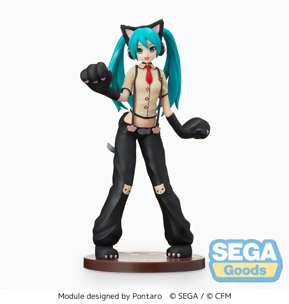 Hatsune Miku Project DIVA Arcade Future Tone SPM PVC Kip Hatsune Miku Kitty Cat 23 cm fotografija izdelka