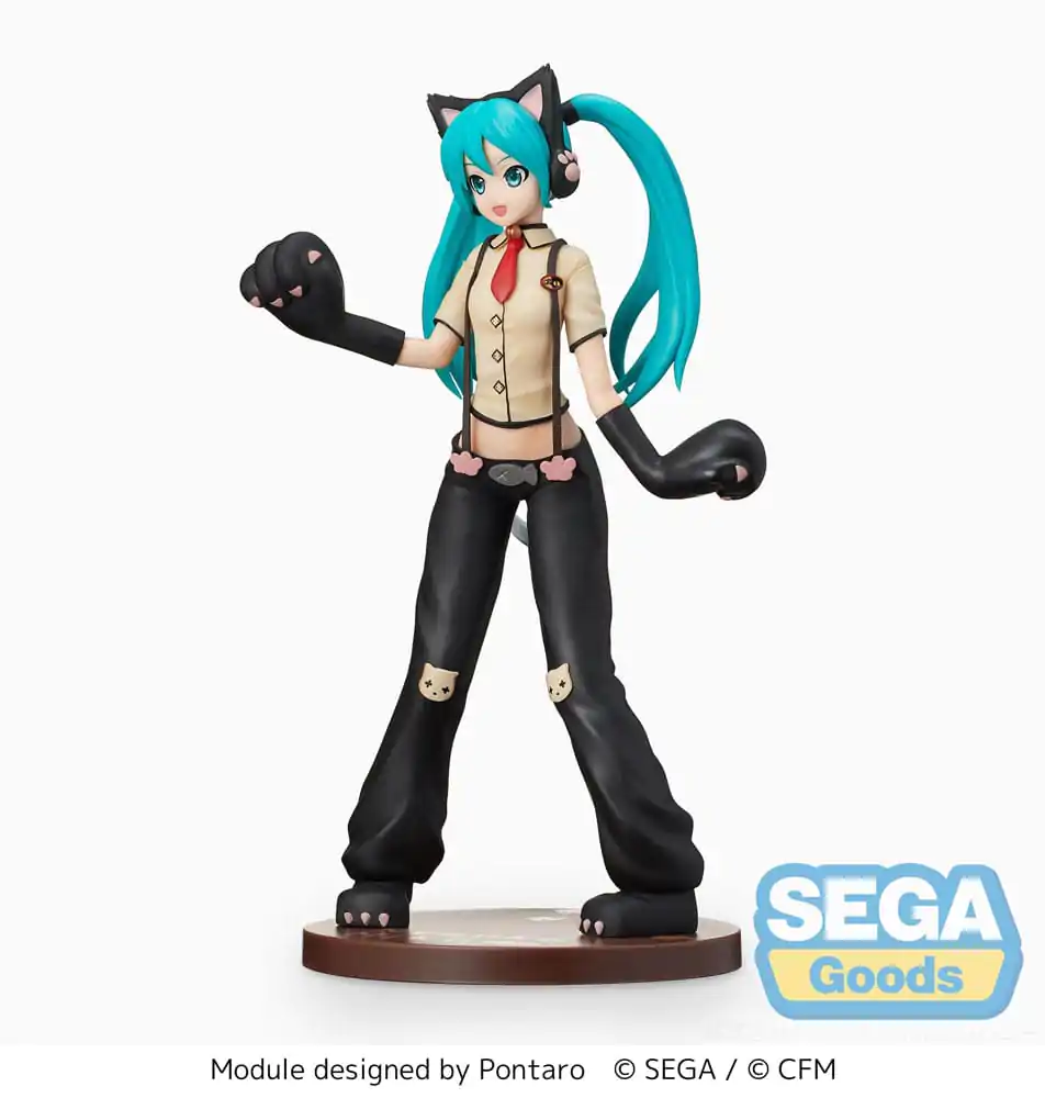 Hatsune Miku Project DIVA Arcade Future Tone SPM PVC Kip Hatsune Miku Kitty Cat 23 cm fotografija izdelka