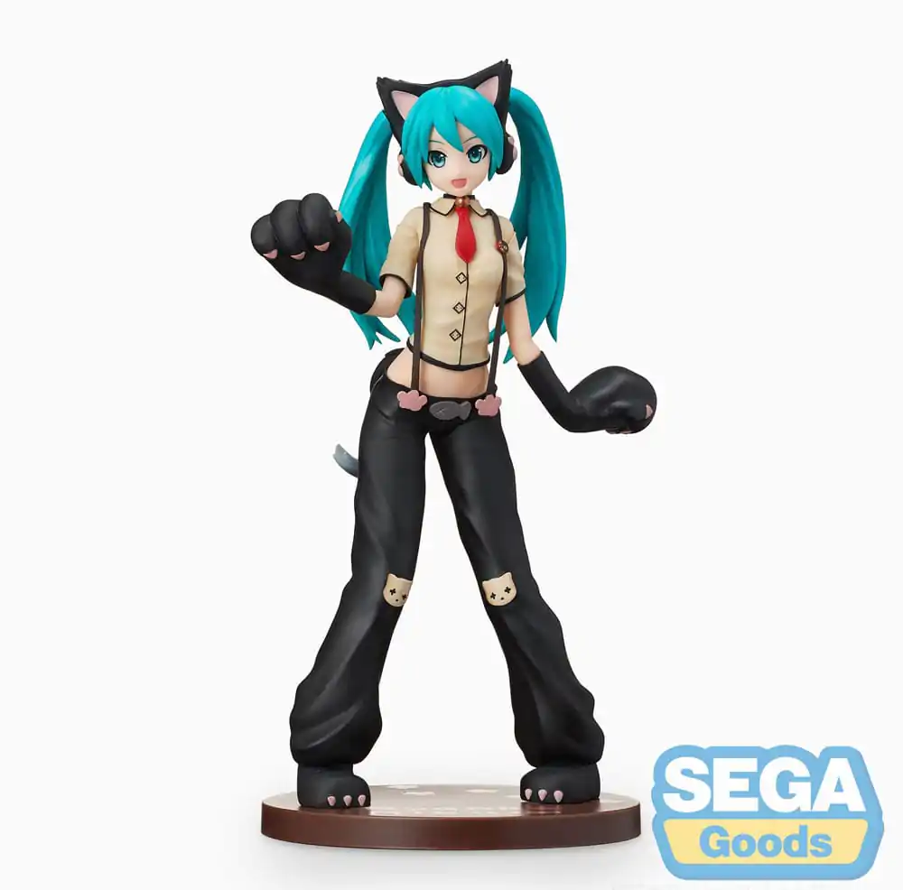 Hatsune Miku Project DIVA Arcade Future Tone SPM PVC Kip Hatsune Miku Kitty Cat 23 cm fotografija izdelka