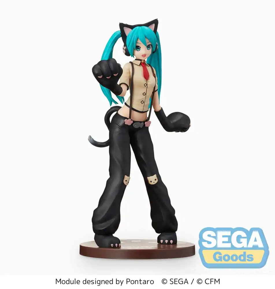 Hatsune Miku Project DIVA Arcade Future Tone SPM PVC Kip Hatsune Miku Kitty Cat 23 cm fotografija izdelka