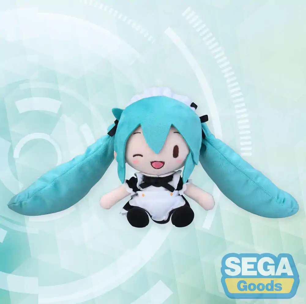 Hatsune Miku Project Diva Arcade Fuwa Petit Mini plyšová figúrka Miku Maid Ver. (EX) 16 cm fotografija izdelka