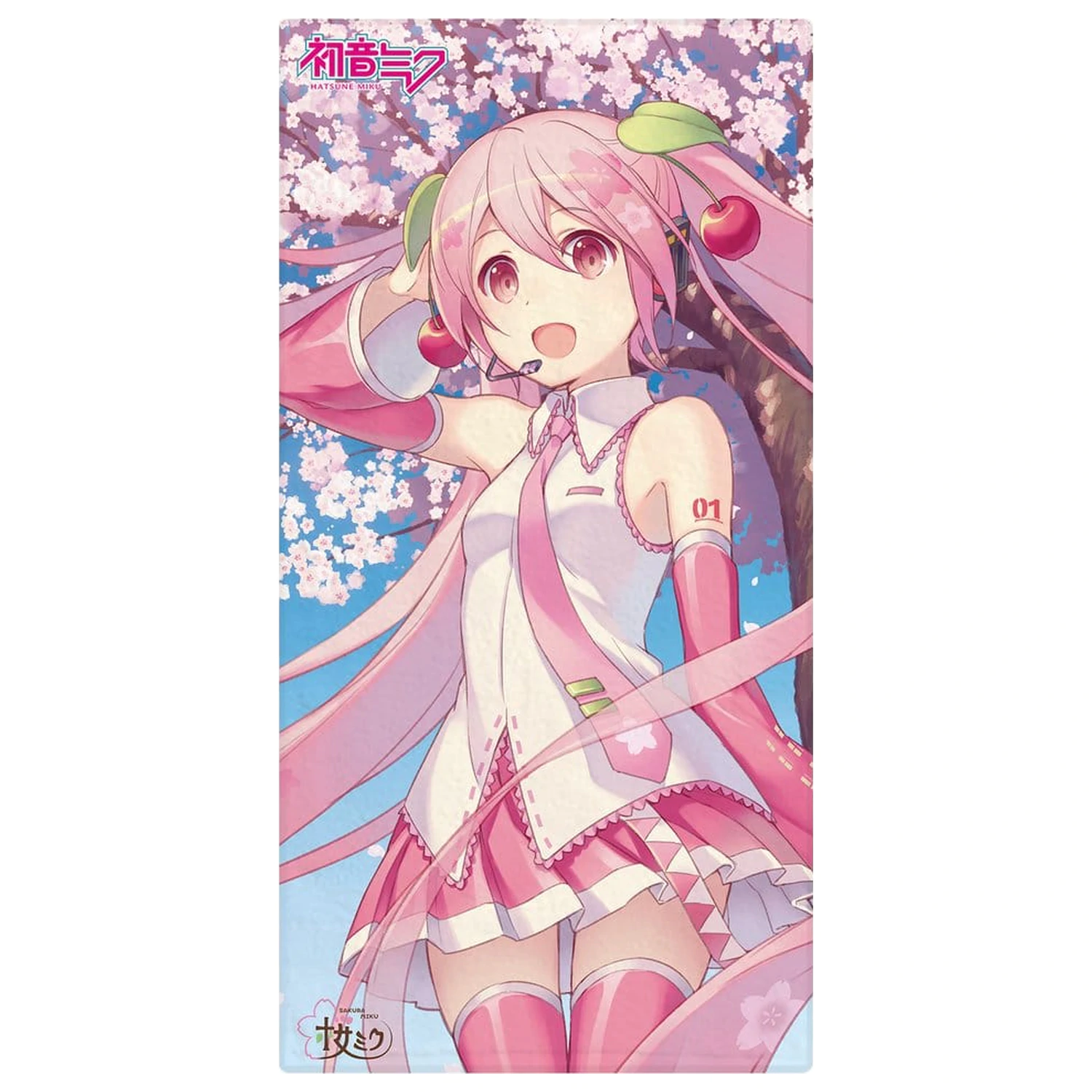 Hatsune Miku brisača Sakura 75 x 150 cm fotografija izdelka