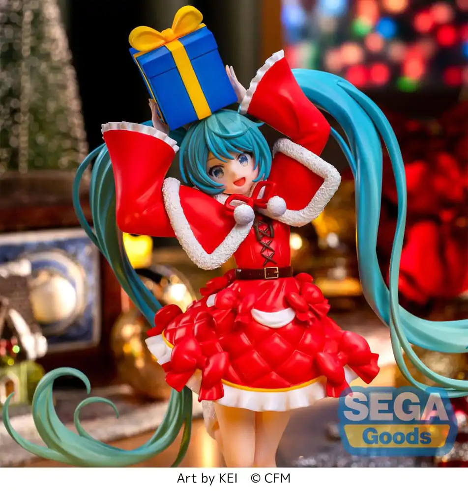 Hatsune Miku Series Luminasta PVC kip Hatsune Miku Christmas 2024 19 cm fotografija izdelka