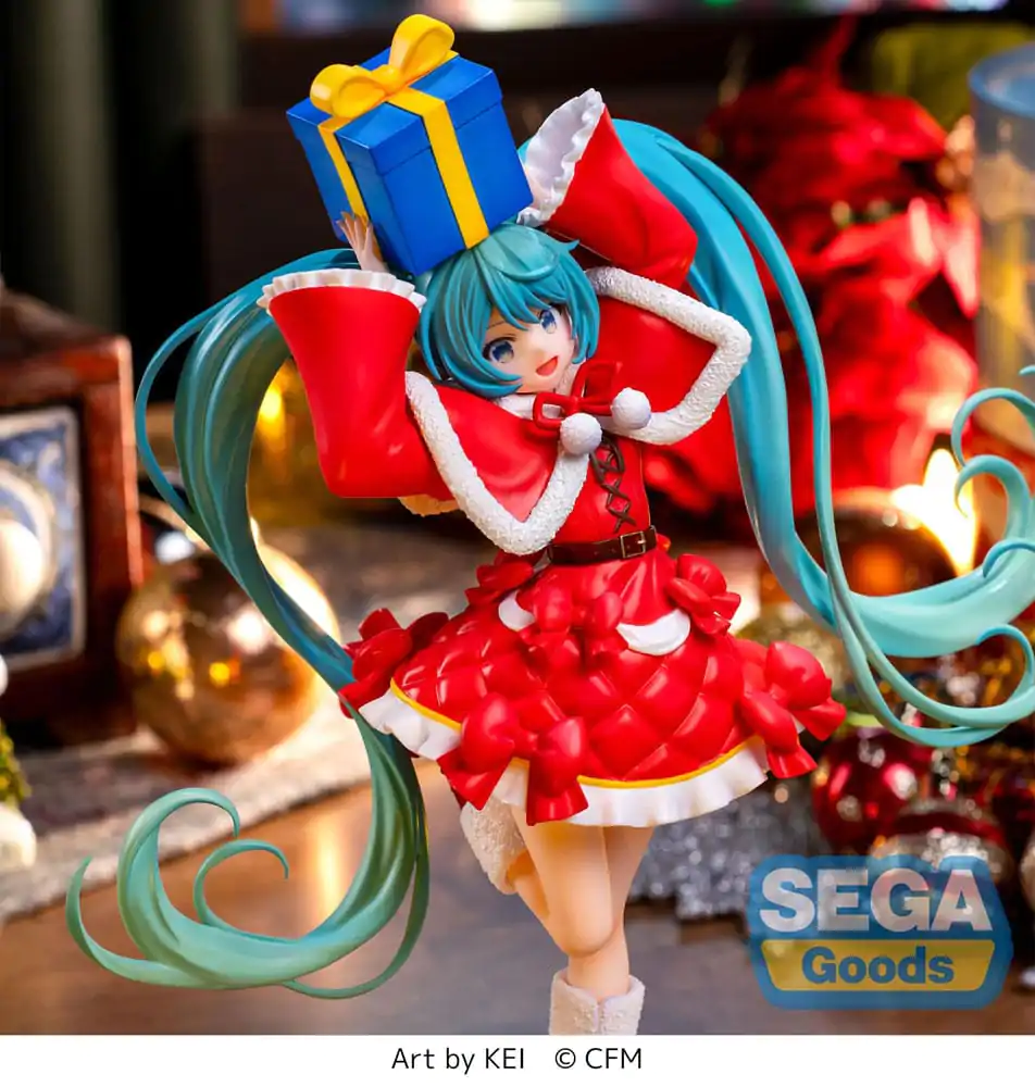 Hatsune Miku Series Luminasta PVC kip Hatsune Miku Christmas 2024 19 cm fotografija izdelka