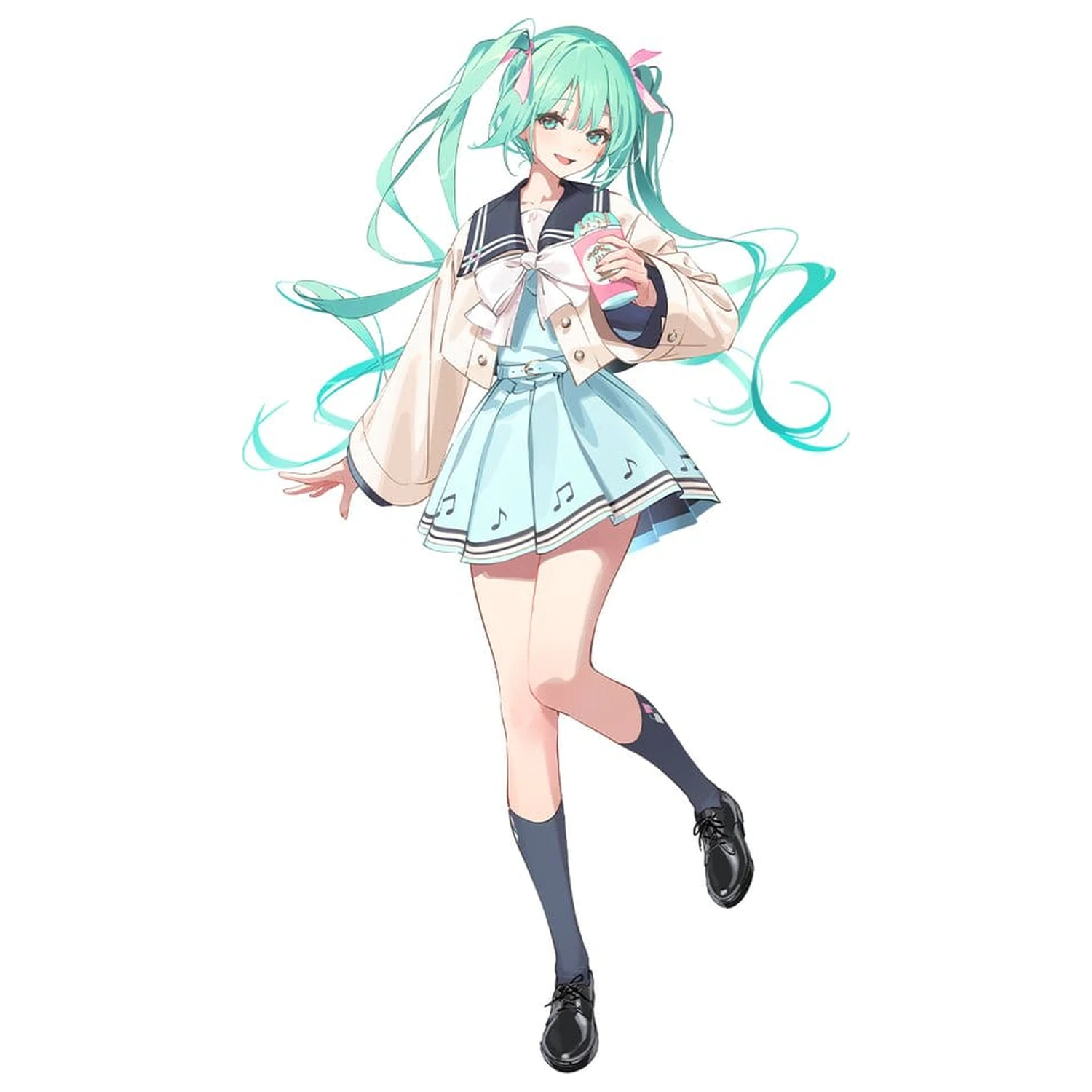 Hatsune Miku Sweet School Life PVC figura Pure Version 18 cm fotografija izdelka