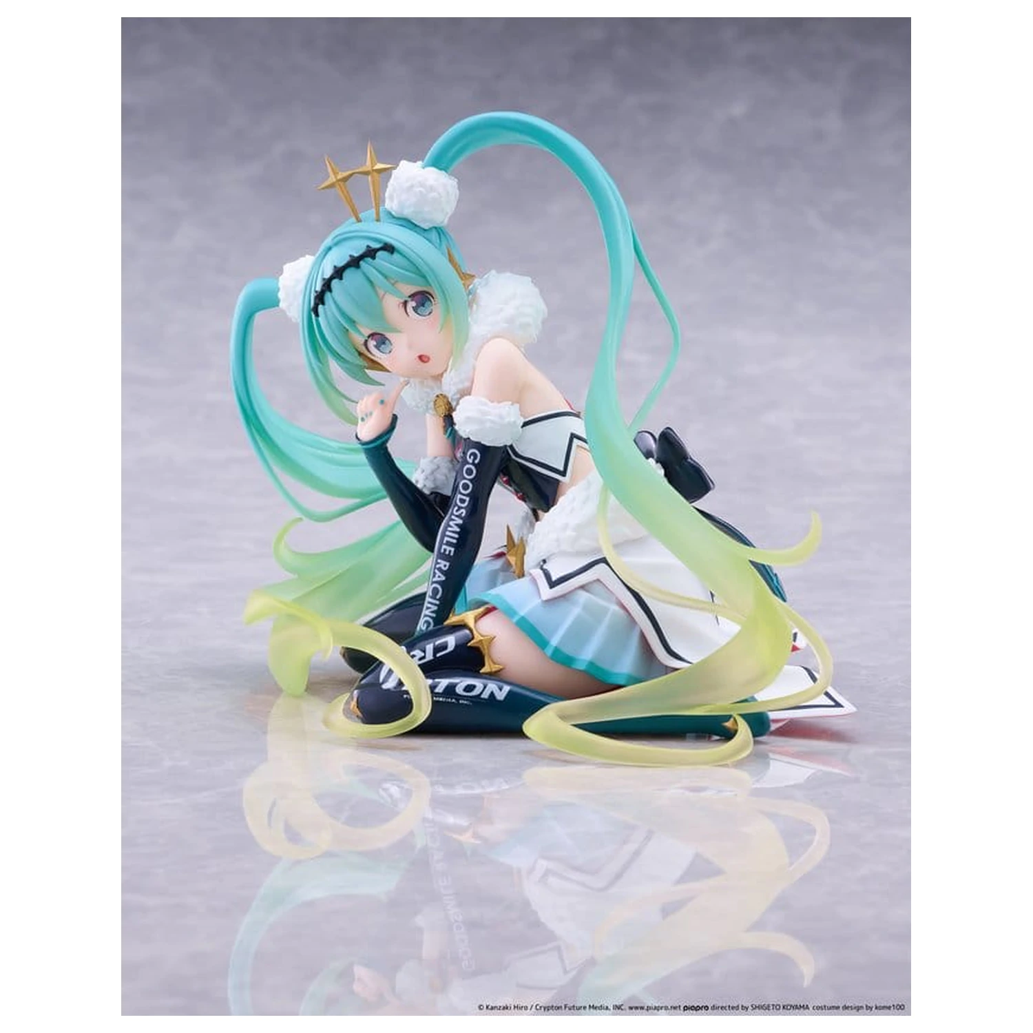 Hatsune Miku Taito Kuji PVC Figura Racing Miku 2018 Ver. Round 8 13 cm fotografija izdelka